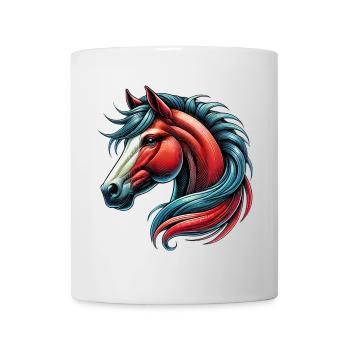 Cheval - Mug blanc - blanc - Devant