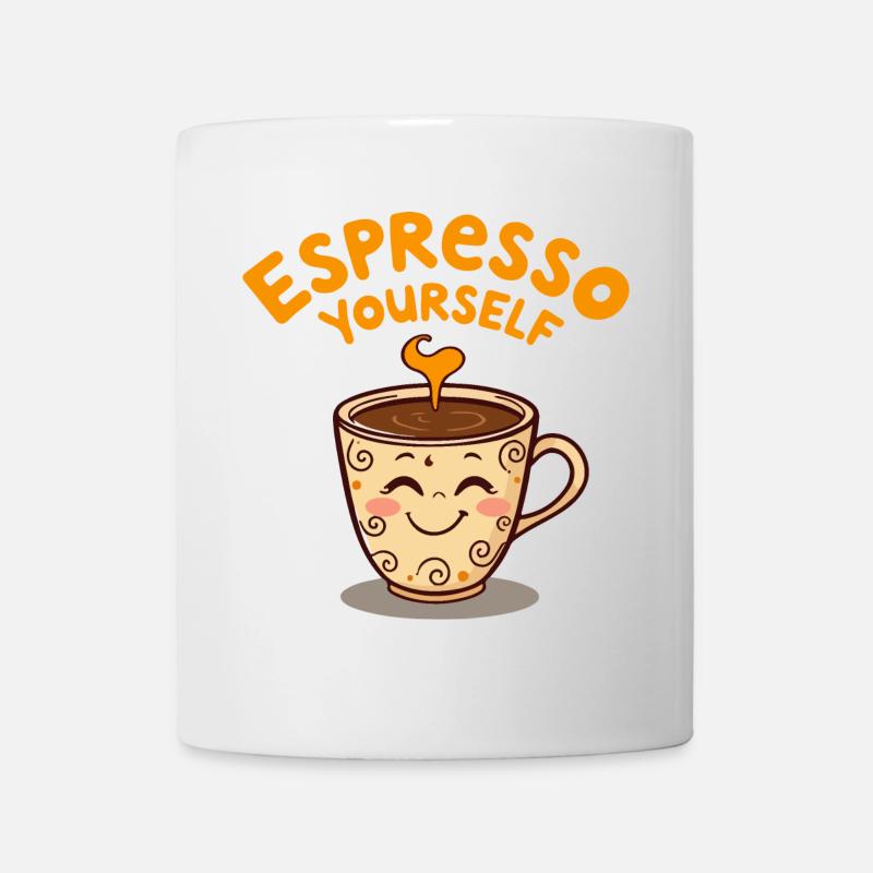 Cute Coffee Mug Stress Reliever Design - Mug - white