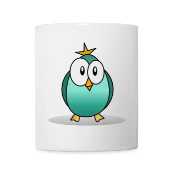 BIRD. OWL. OWL. BIRD. NIGHT. NATURE - Mug - white - Front