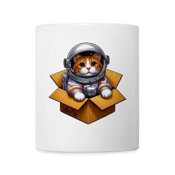Astronaut Katze - Tasse - Weiß - Vorne