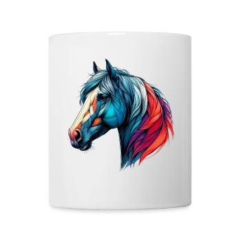 Pferd - Tasse - Weiß - Vorne