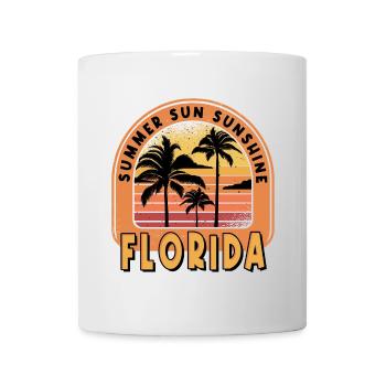 Florida USA Miami America Summer Palm Trees Beach - Mug - white - Front
