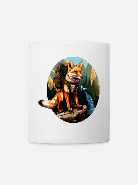 Füchse Wandern / Bergsteiger Fuchs - Tasse - Weiß