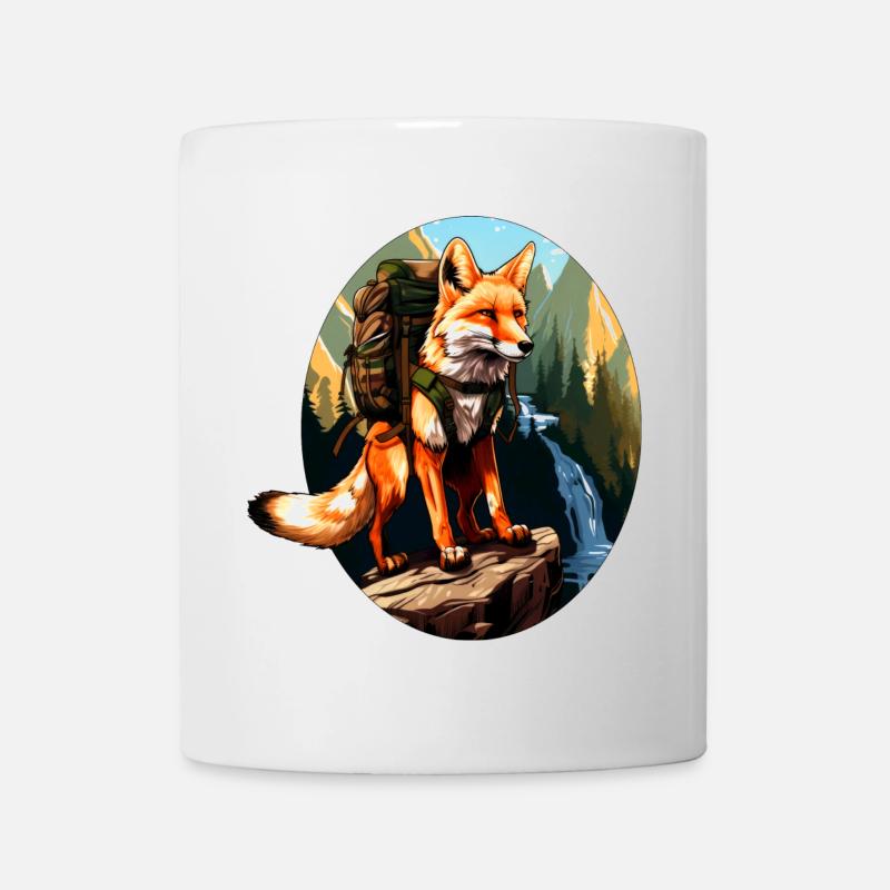 Füchse Wandern / Bergsteiger Fuchs - Tasse - Weiß