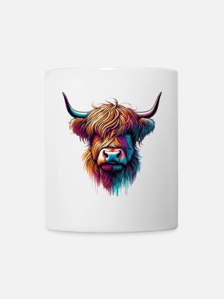 Vache écossaise des Highlands - Mug blanc - blanc