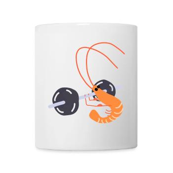 Bodybuilding sallle shrimp - Mug - white - Front