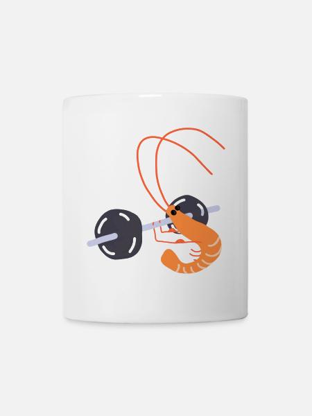 Crevette de sallle de musculation - Mug blanc - blanc