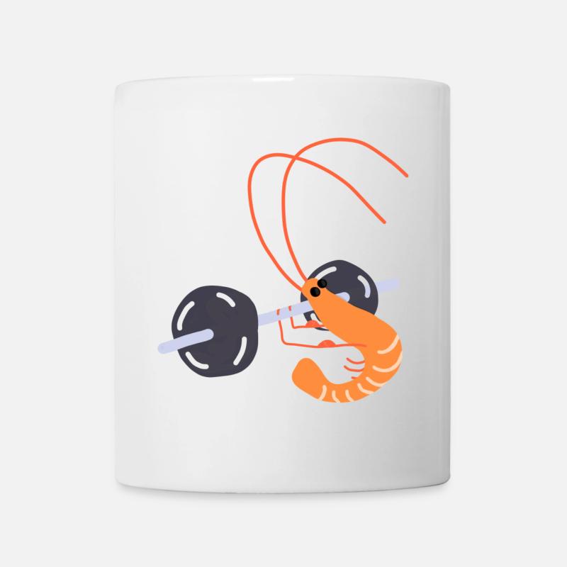 Crevette de sallle de musculation - Mug blanc - blanc