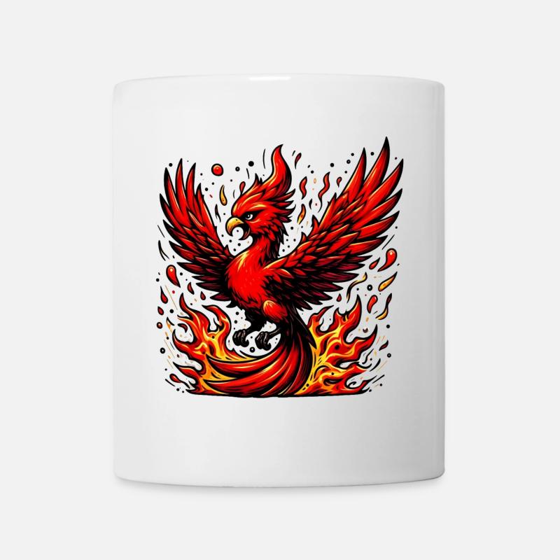 Phénix rouge - Mug blanc - blanc