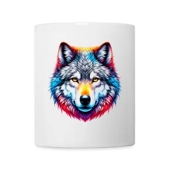 Loup - Mug blanc - blanc - Devant
