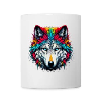 Loup - Mug blanc - blanc - Devant
