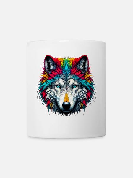 Wolf - Tasse - Weiß