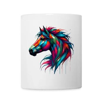 Cheval - Mug blanc - blanc - Devant