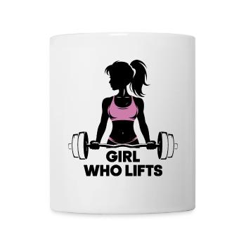 Bodybuilder Gym Girl Barbell Power Beauty - Mug - white - Front