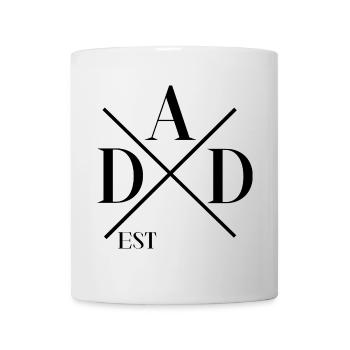 Personalisiertes EST-Vater-Sohn Shirt - Tasse - Weiß - Vorne