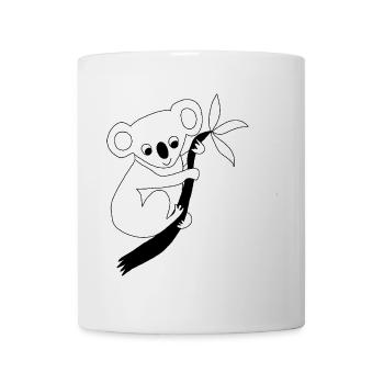Koala - Graphic in black and white - Mug - white - Front