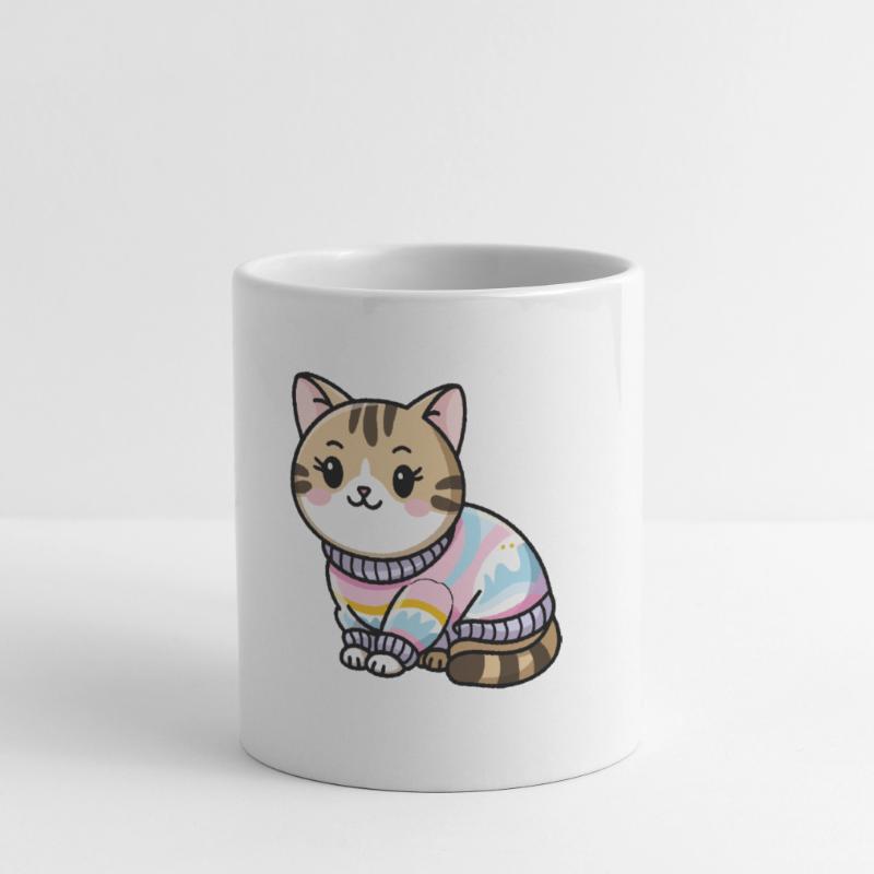 Pull douillet chat Mug blanc