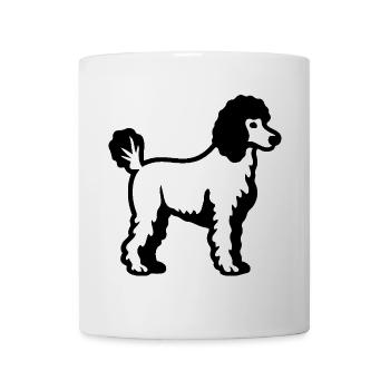 Poodle Hund - Tasse - Weiß - Vorne