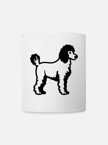 Poodle Hund - Tasse - Weiß