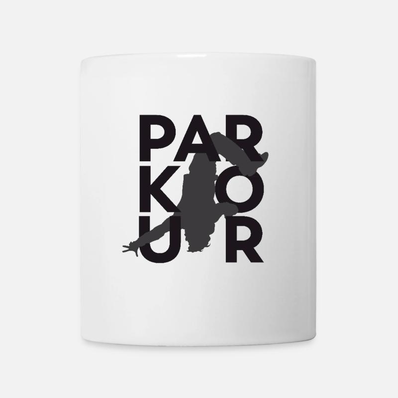 Parkour Backflip dark - Mug - white