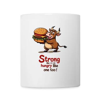 Strong Like an Ox Burger - Tasse - Weiß - Vorne