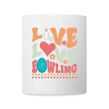 Live Love Bowling - Mug - white - Front