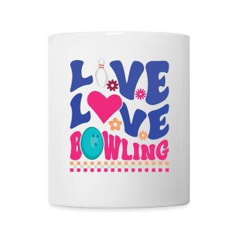 Live Love Bowling - Mug - white - Front