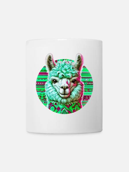 Alpaka - Tasse - Weiß