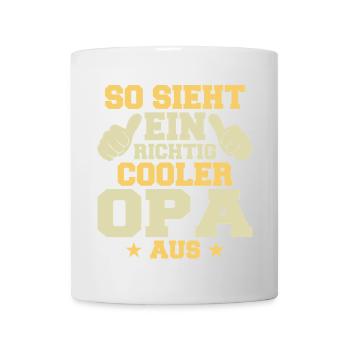 This is what a really cool grandpa looks like - Mug - white - Front