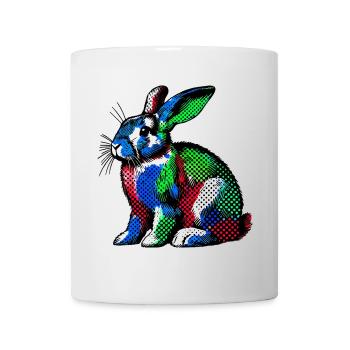 Kaninchen - Tasse - Weiß - Vorne