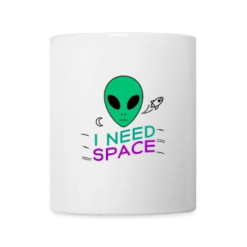 I Need Space - Tasse - Weiß - Vorne