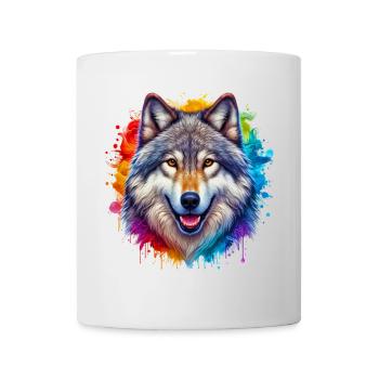 Wolf - Tasse - Weiß - Vorne