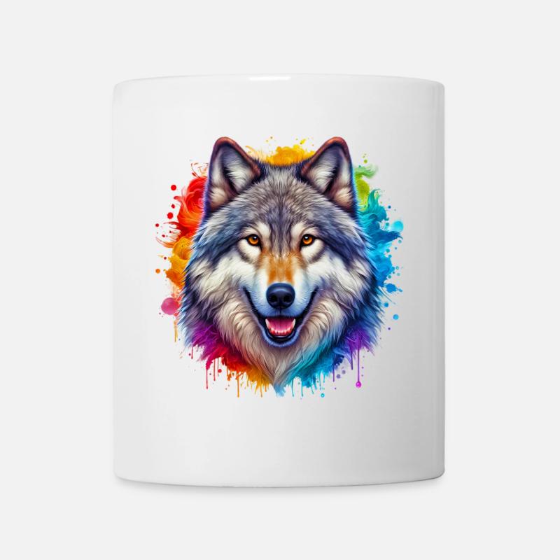 Wolf - Tasse - Weiß