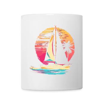 90er Segeln - Tasse - Weiß - Vorne
