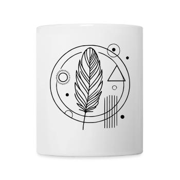 Boho & Zen – Stilvolle Federkunst für Naturfreunde - Tasse - Weiß - Vorne