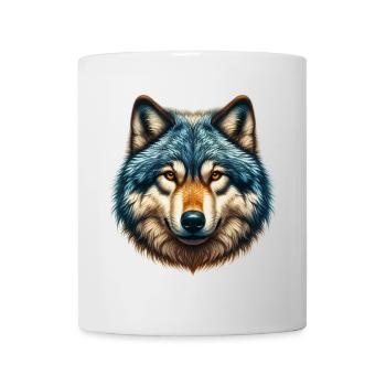 Wolf - Tasse - Weiß - Vorne