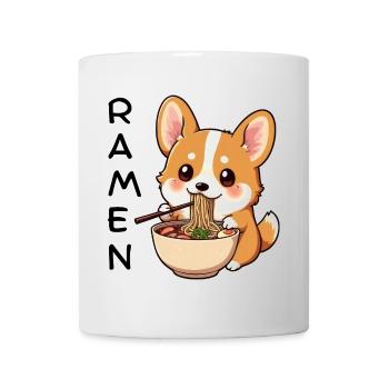 Ramen Corgi - Mug blanc - blanc - Devant