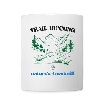 Trailrunning - Das Laufband der Natur - Tasse - Weiß - Vorne