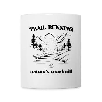 Trailrunning - Das Laufband der Natur - Tasse - Weiß - Vorne