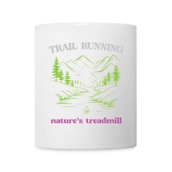 Trailrunning - Das Laufband der Natur - Tasse - Weiß - Vorne