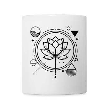 Zen Lotus – Ruhe, Kraft & Energie - Tasse - Weiß - Vorne
