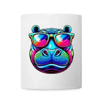 Nilpferd - Tasse - Weiß - Vorne