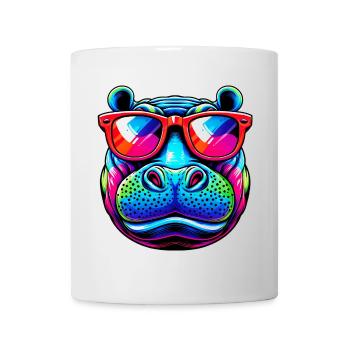 Nilpferd - Tasse - Weiß - Vorne