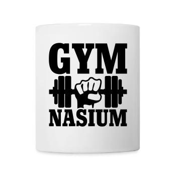 GYM Nasium - Workout - Tasse - Weiß - Vorne