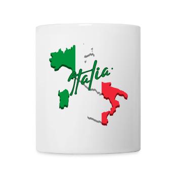 Drapeau de l’Italie, fierté italienne - Mug blanc - blanc - Devant