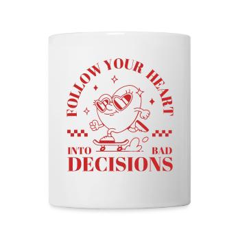 Suivez votre cœur - Mug blanc - blanc - Devant