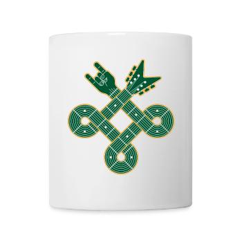 Guitare à nœud celtique - Mug blanc - blanc - Devant