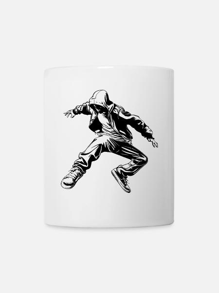 Dessin B-Boy - Mug blanc - blanc