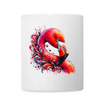 Flamant - Mug blanc - blanc - Devant