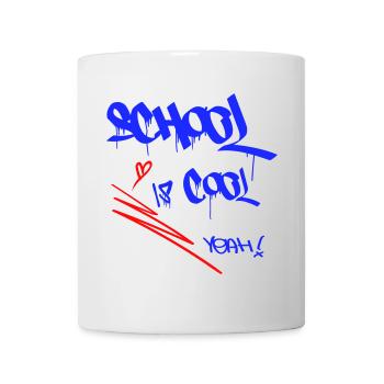 School is cool, Einschulung - Tasse - Weiß - Vorne